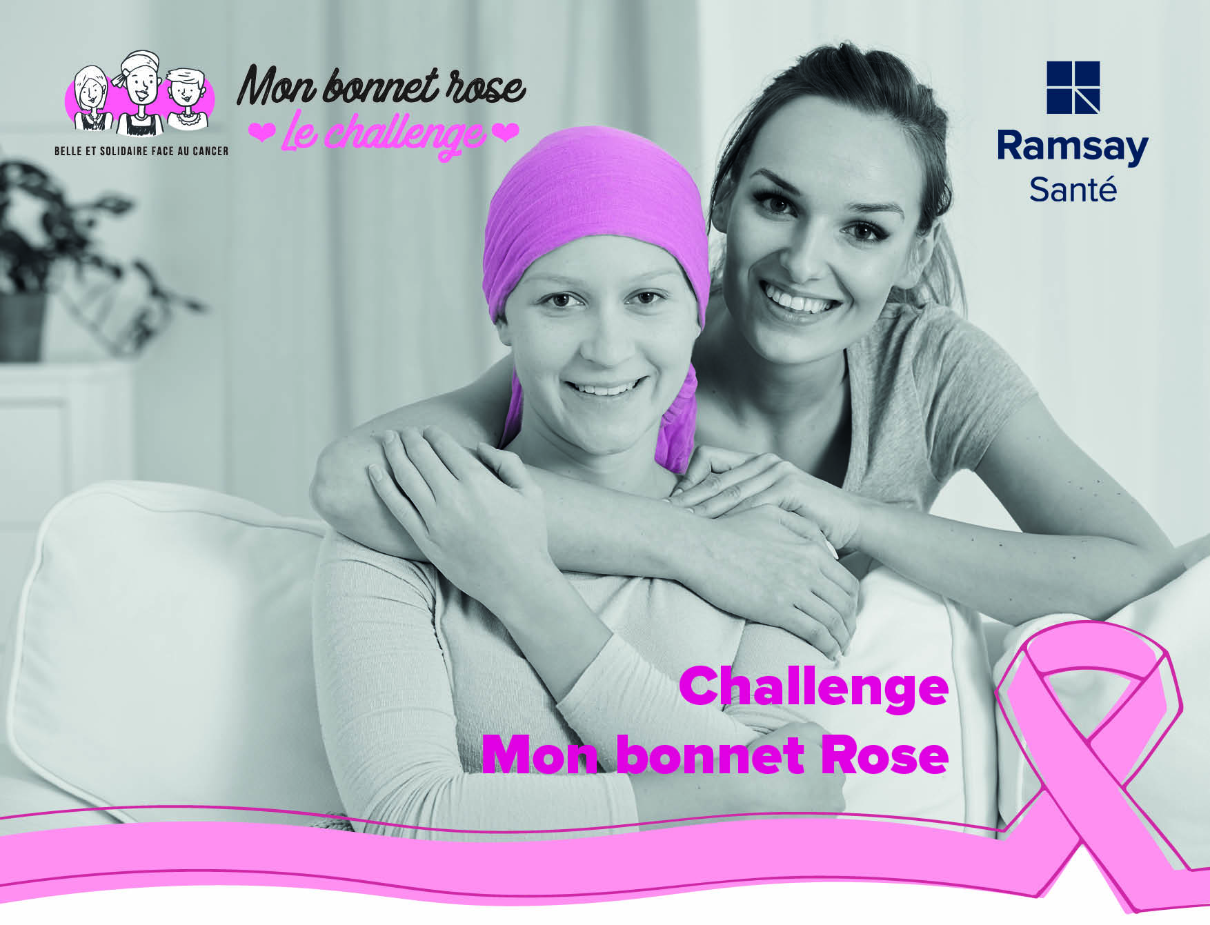La Clinique Belharra participe au Challenge Mon bonnet Rose